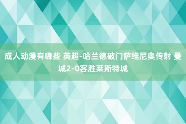 成人动漫有哪些 英超-哈兰德破门萨维尼奥传射 曼城2-0客胜莱斯特城