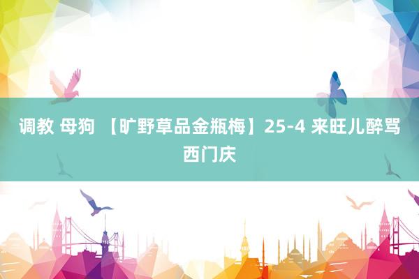 调教 母狗 【旷野草品金瓶梅】25-4 来旺儿醉骂西门庆